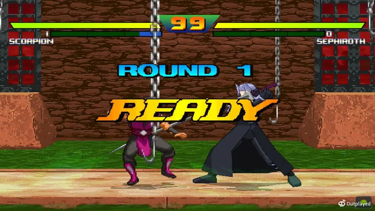 Ikemen 0.98.2 match: Scorpion (me) vs Sephiroth