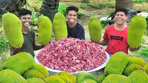 Indian JACKFRUIT BIRYANI | Beef Jackfruit Biryani Recipe | Cooking In Our Village