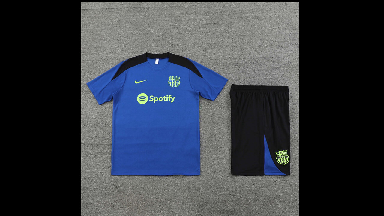 👉🏻⚽️ 2024/25 Barcelona Adult Blue Short Sleeve Training Kit