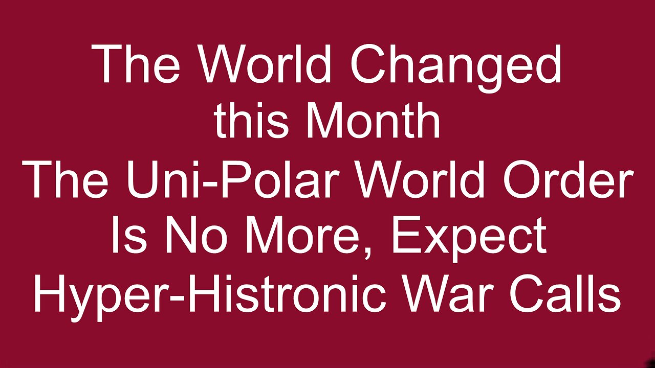 The World Changed This Month, August 2023