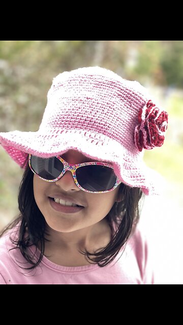 Handcrafted crochet hat #crochet #craft #art