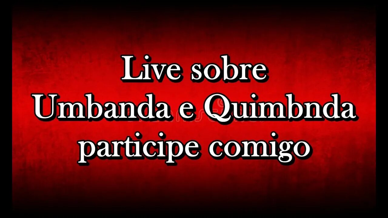 Live pergunte ao vivo umbanda e quimbanda
