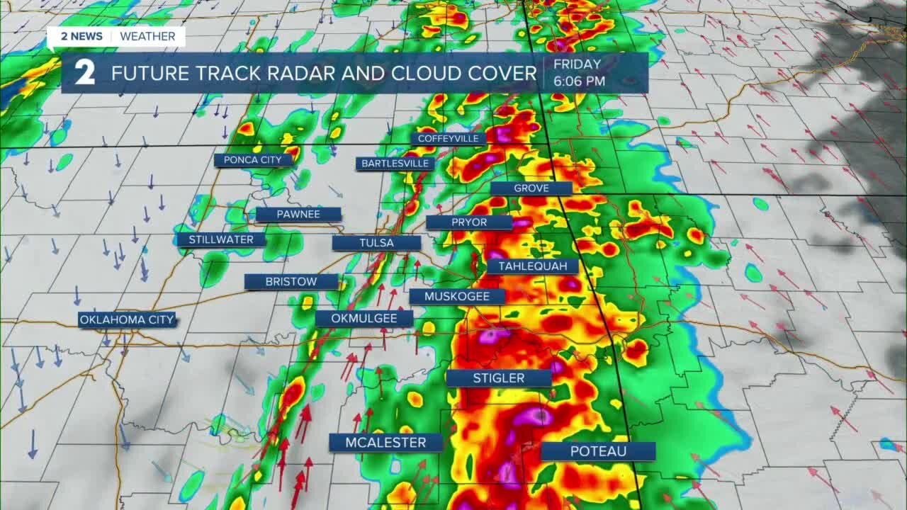 Turning stormy Friday