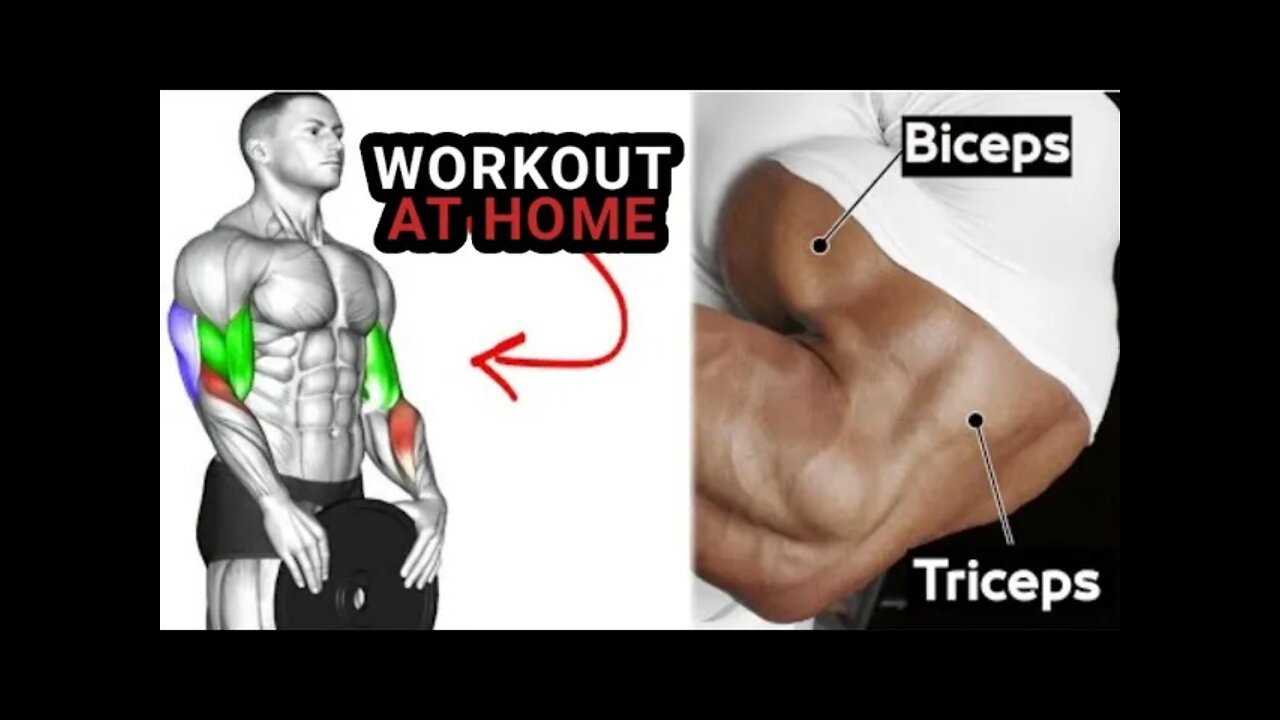 THE BEST TRICEPS AND BICEPS TRAINING AT HOME‼️(GROW ARMS FAST)