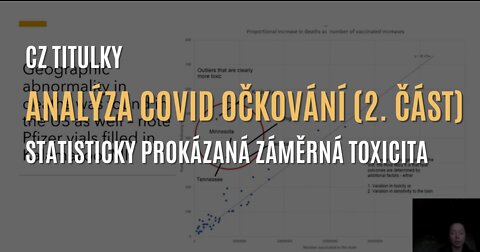 Analýza covid očkování (2. část): statisticky prokázaná záměrná toxicita (CZ TITULKY)