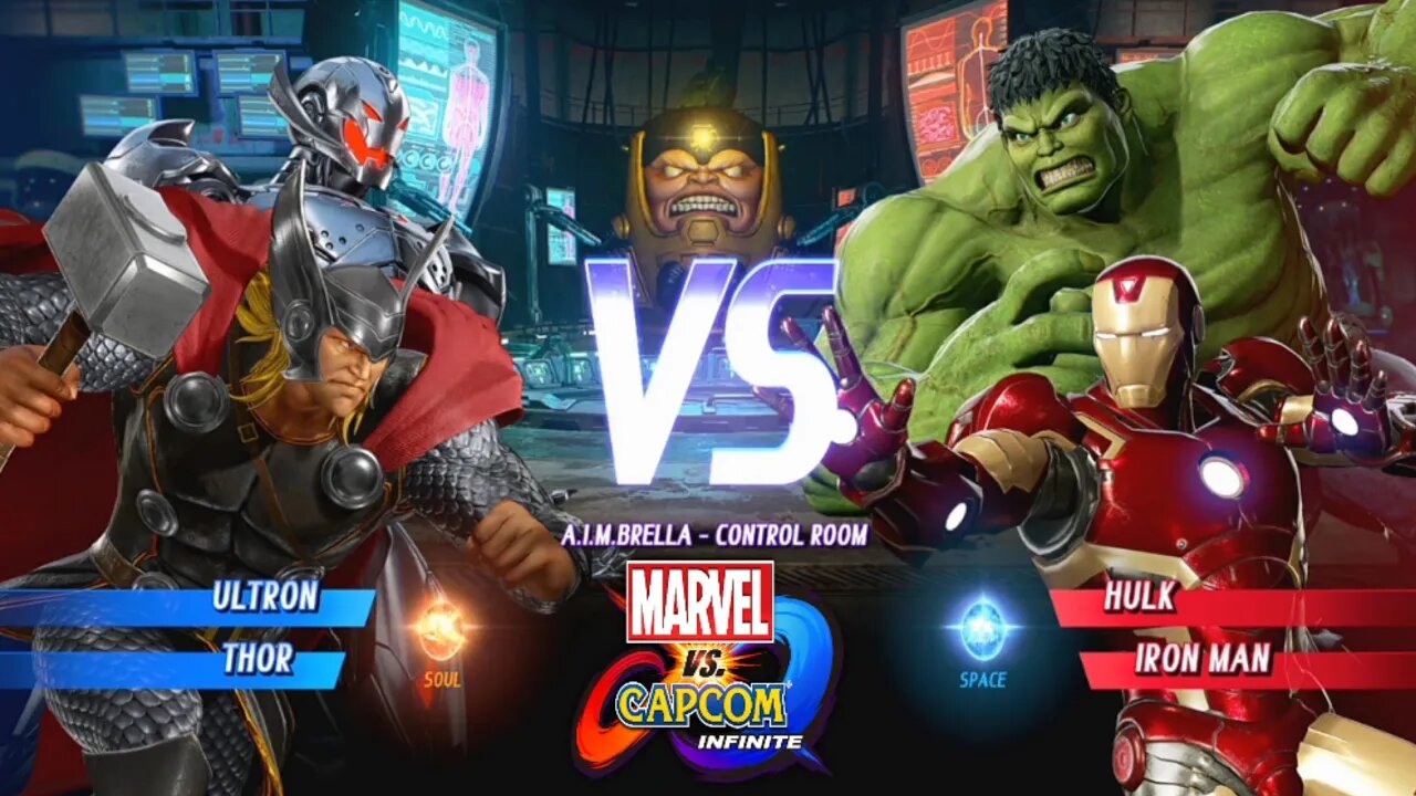 Ultron & Thor VS Hulk & Iron Man Marvel vs Capcom Infinite