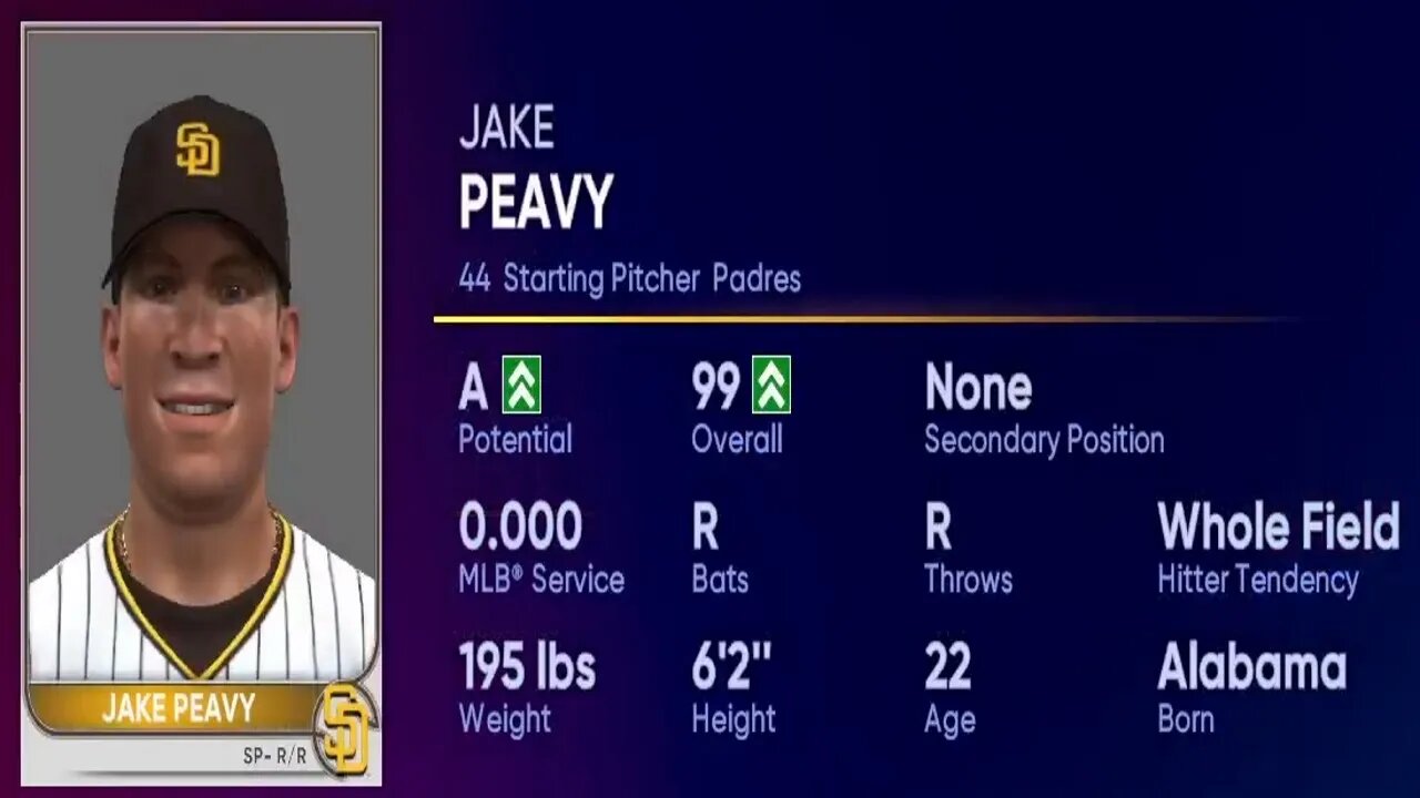 How To Create Jake Peavy MLB The Show 22