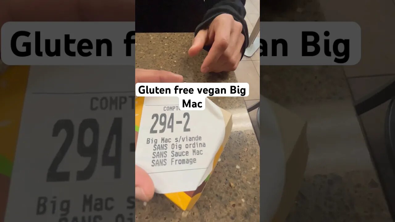 Gluten free vegan Big Mac brand new! #funny #shorts #reels #comedy #viral #food #foodie #mcdonalds