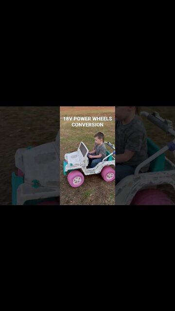 18volt Power Wheels Conversion #shorts