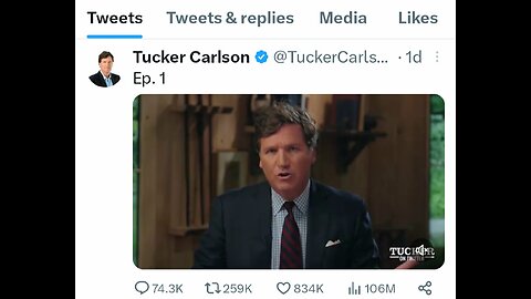 Tucker Carlson First Twitter Show