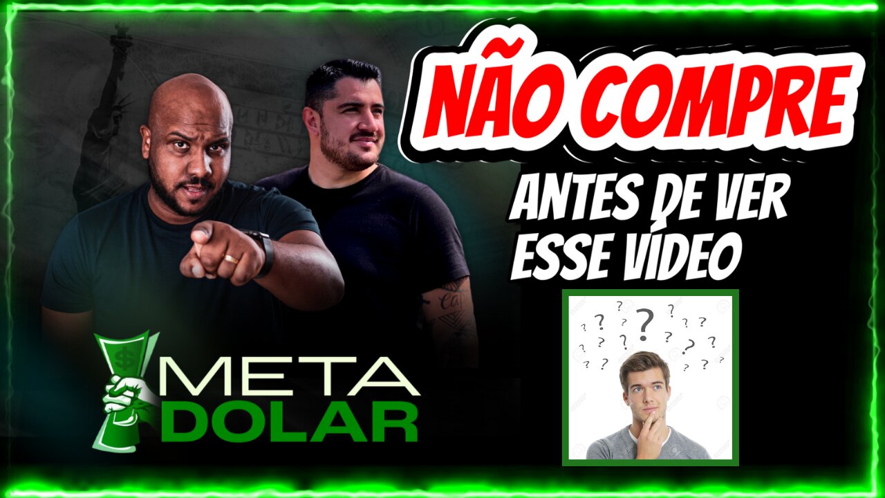 🚨 META DÓLAR - NÃO COMPRE ANTES DE VER ESSE VÍDEO