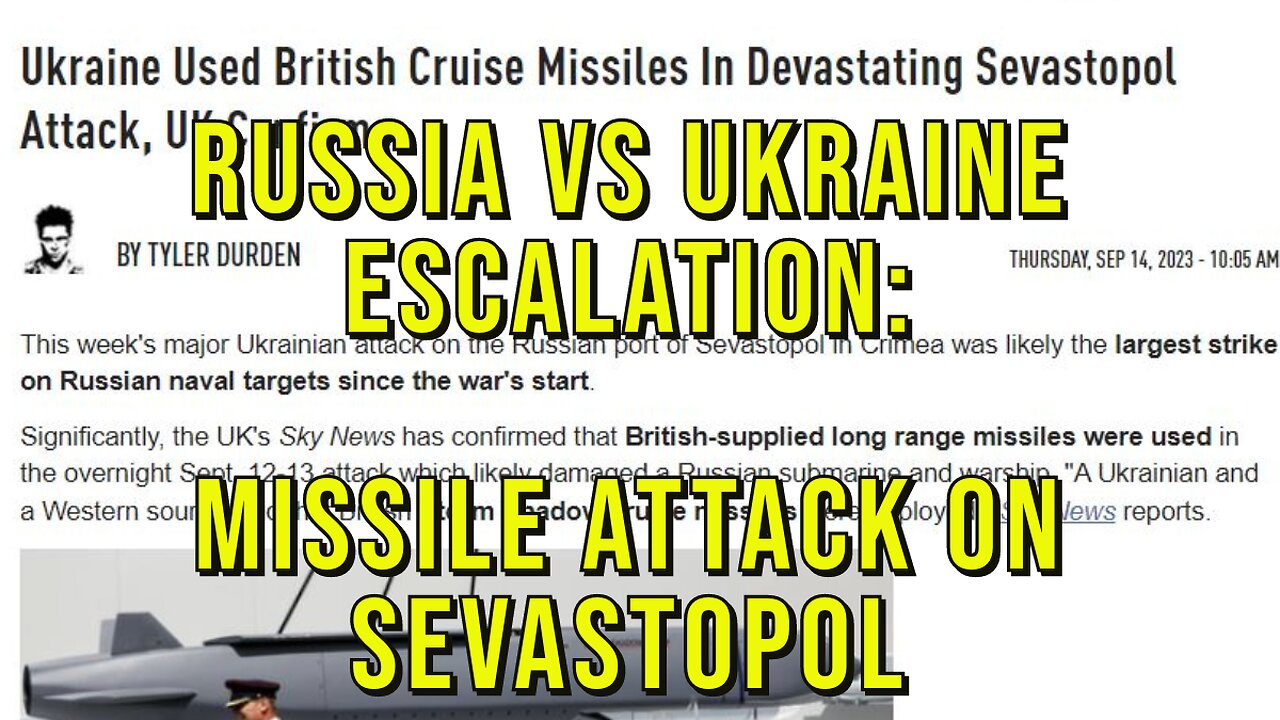 Russia v Ukraine Escalation: Missile Attack vs Russian Naval Base in Sevastapol