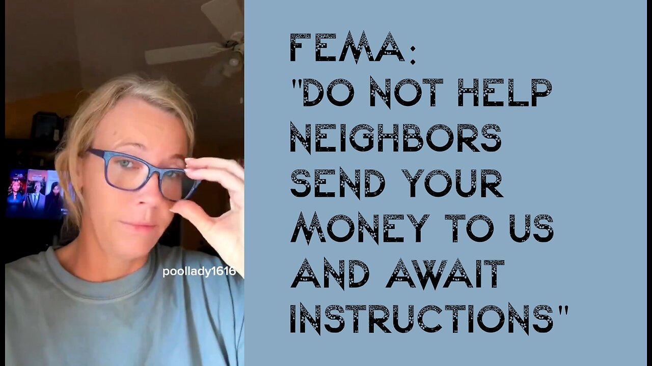 FEMA OUTRAGE: Tennessee Helene Victim describes FEMA message.