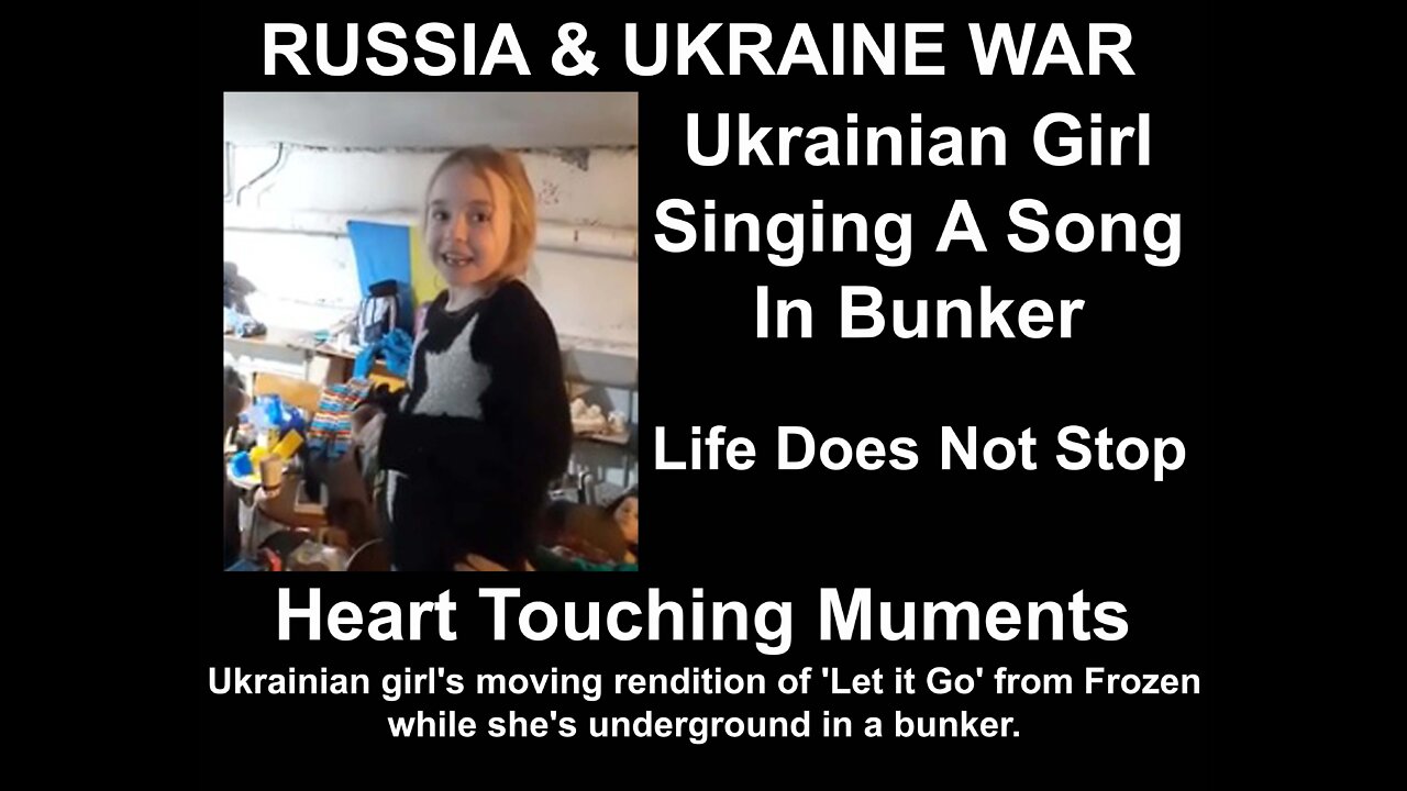 Ukrainian Girl Singing A Song In Bunker