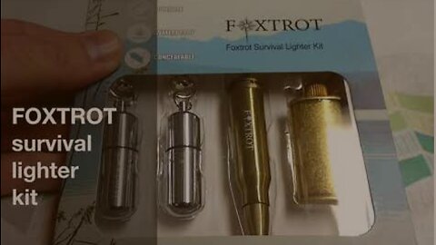 Foxtrot Products Survival Waterproof Lighter Kit