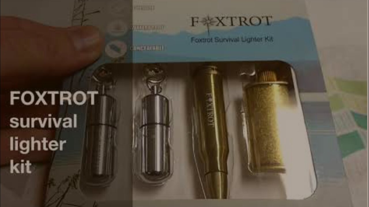 Foxtrot Products Survival Waterproof Lighter Kit