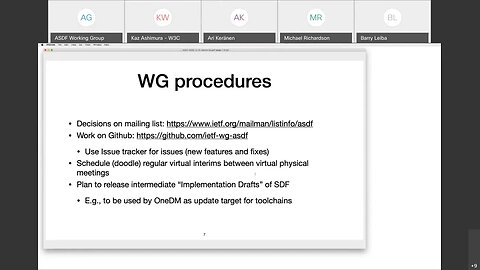 ASDF WG Interim Meeting, 2020 12 14