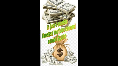 In just 4 months faceless youtube channel earned $2000