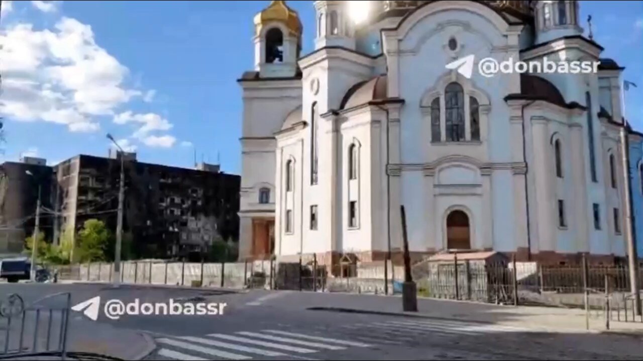 Highest cathedral of Donbass - Cathedral of the Holy Intercession in Mariupol