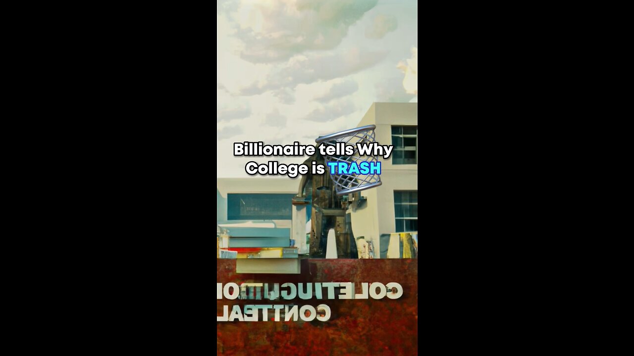 Billionaire tells Why College is TRASH