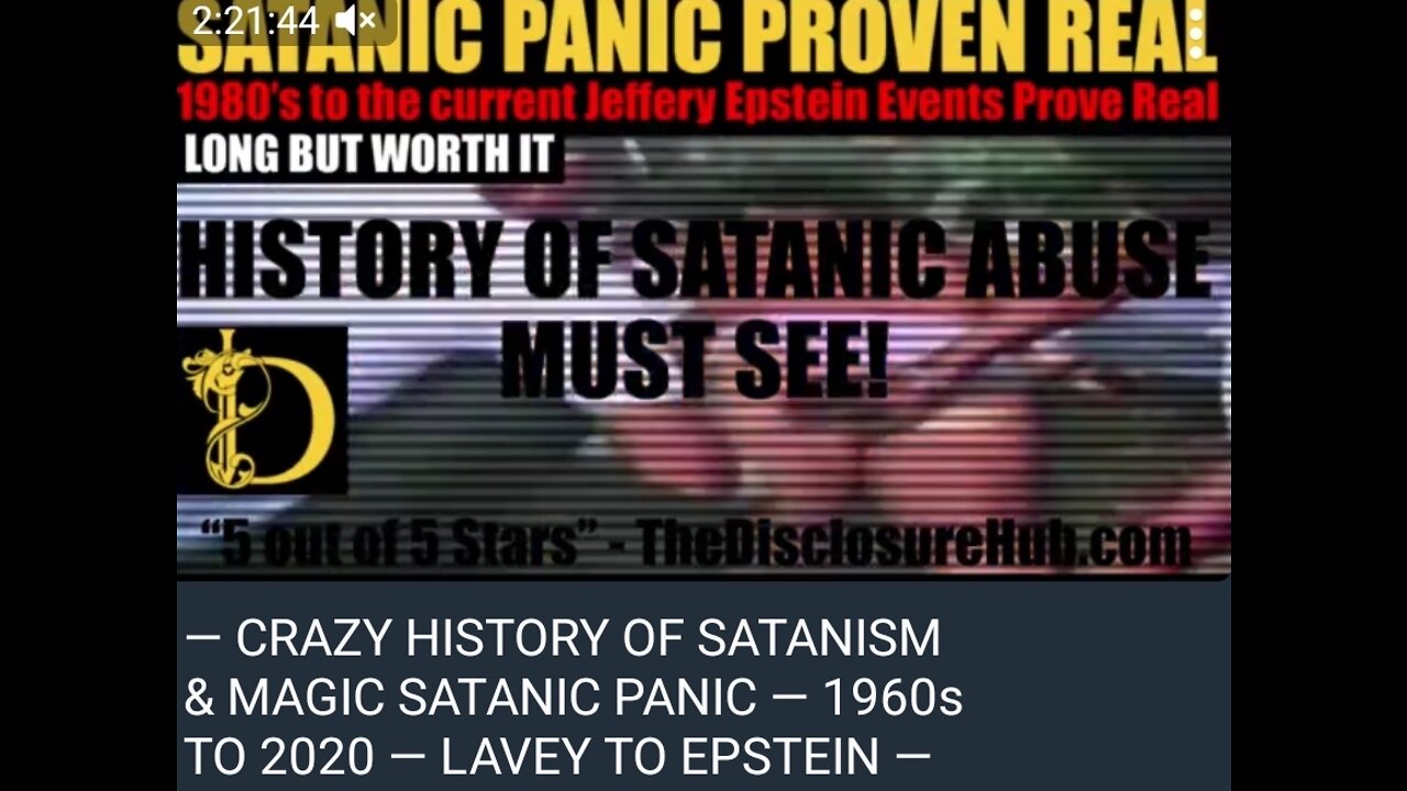 HISTORY OF SATANISM & MAGIC SATANIC PANIC - 1960s TO 2020