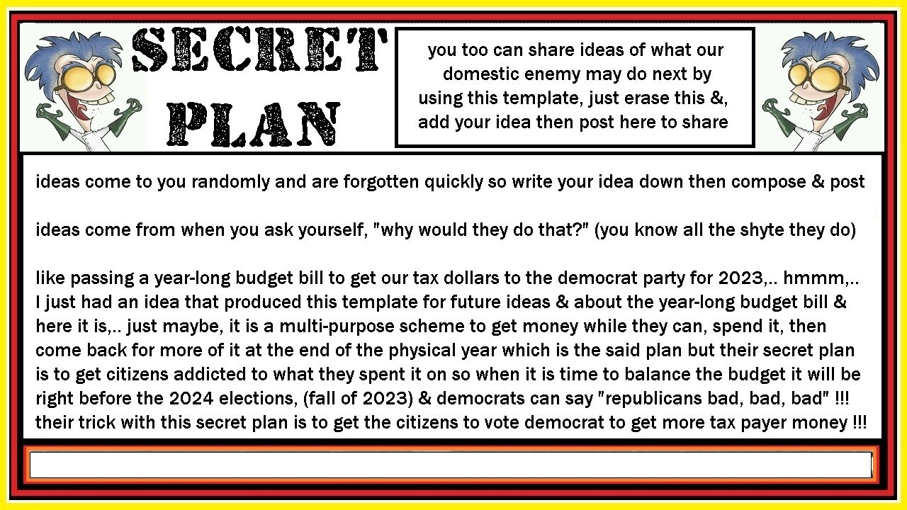 SECRET PLAN