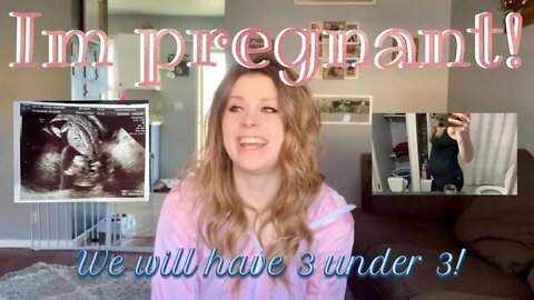 IM PREGNANT | PREGNANCY ANNOUNCEMENT | 3 UNDER 3