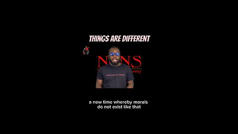 Things Are Different #dayodman #motivation #eeyayyahh #motivationalspeaker #positivity