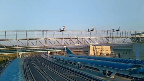 The new railway station at Kerch.