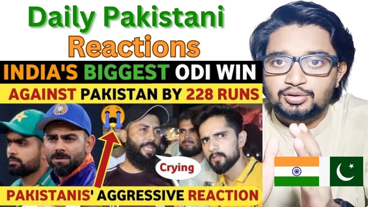 INDIA'S BIGGEST ODI WIN | PAKISTANI PUBLIC REACTION AFTER LOSING MATCH | REAL ENTERTAINMENT TV