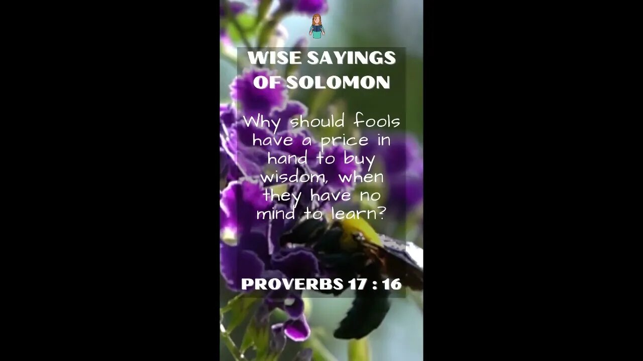 Proverbs 17:16 | NRSV Bible | Wise Sayings of Solomon