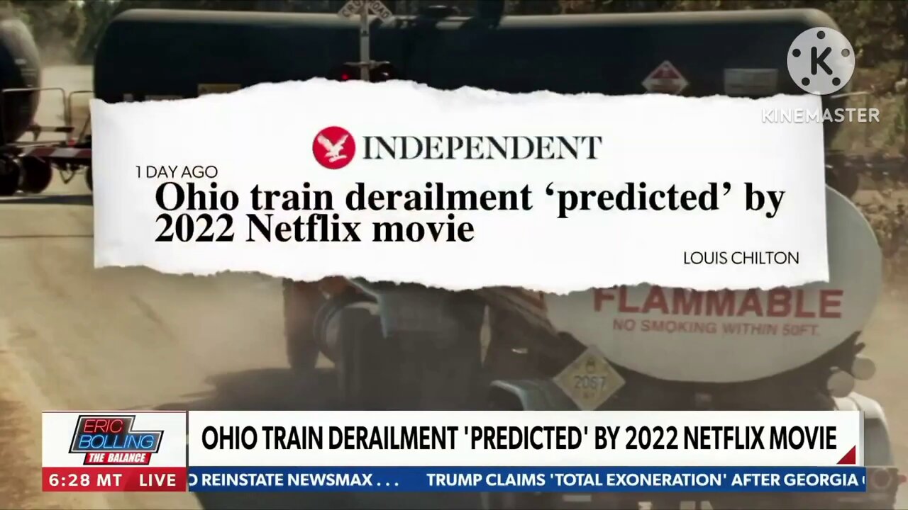 What an amazing circumstance Ohio Train Derailment Netflix Movie: White Noise Predictive Programming