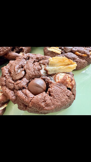 Chocolate Rocky Road Cookies with Zany Mix in Fun!