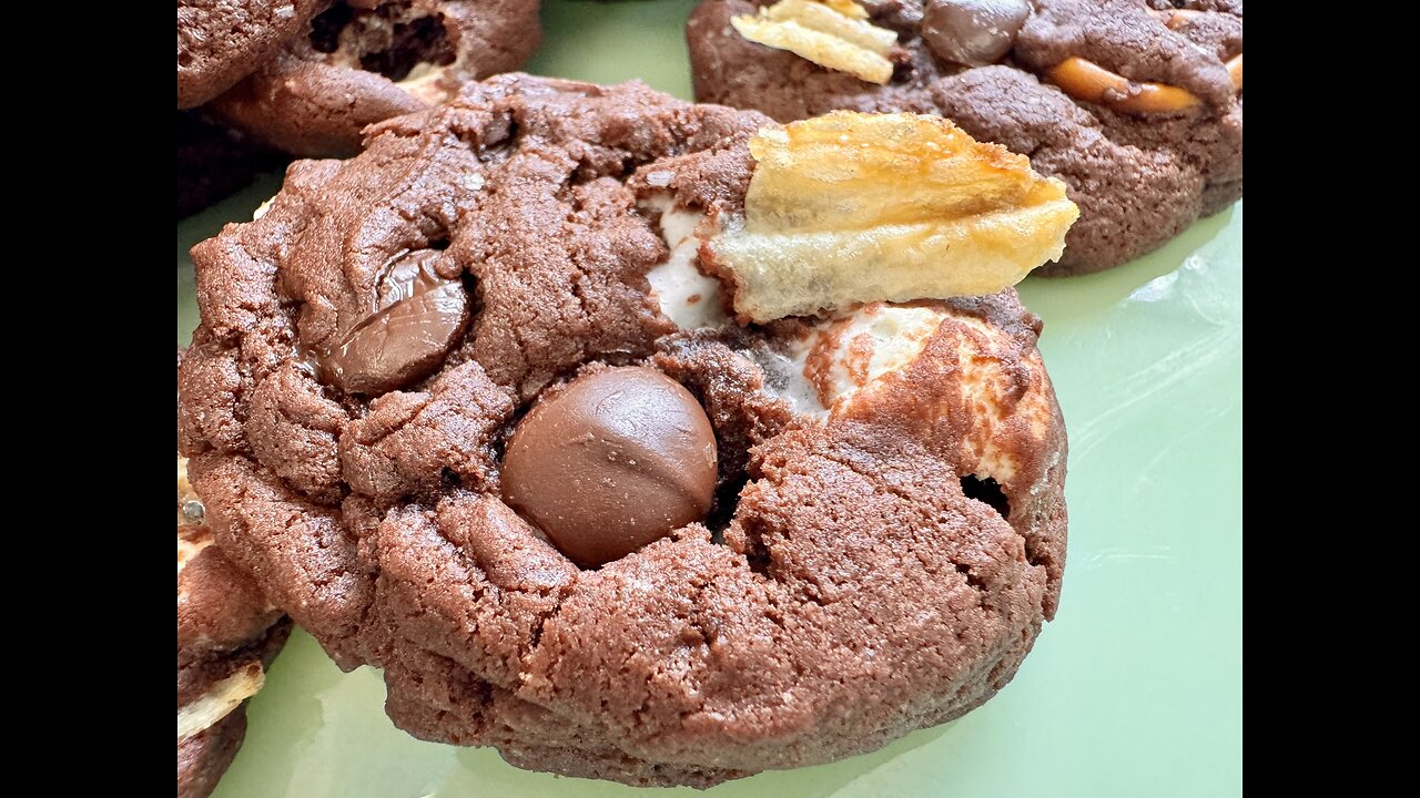 Chocolate Rocky Road Cookies with Zany Mix in Fun!