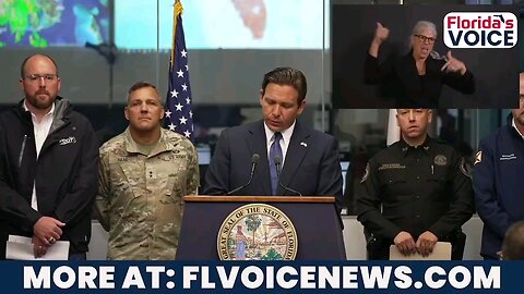 DeSantis: "We've worked with utilities to have 50,000 utility linemen in advance of the storm.