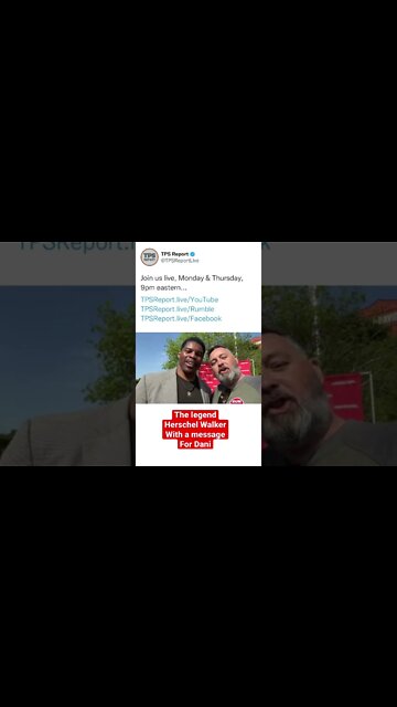 Herschel Walker’s message to Dani! #shorts #herschelwalker