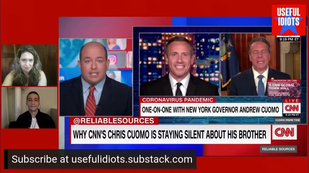 Brian Stelter's Nonsense Defense of Chris Cuomo - with Aaron Maté