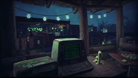 10 Hours of a Fallout 4 Thunderstorm a Glass of Whiskey and Smooth Jazz ASMR, Sleep, Study, Ambient