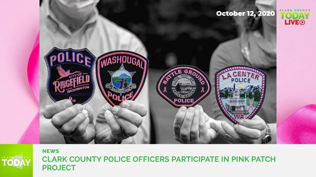 Clark County police officers participate in Pink Patch Project