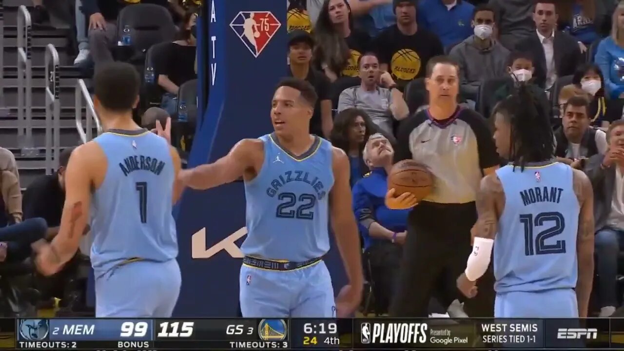 Ja Morant Furious as Kyle Anderson Ejected For Fights Refs&Throws Finger Gun!