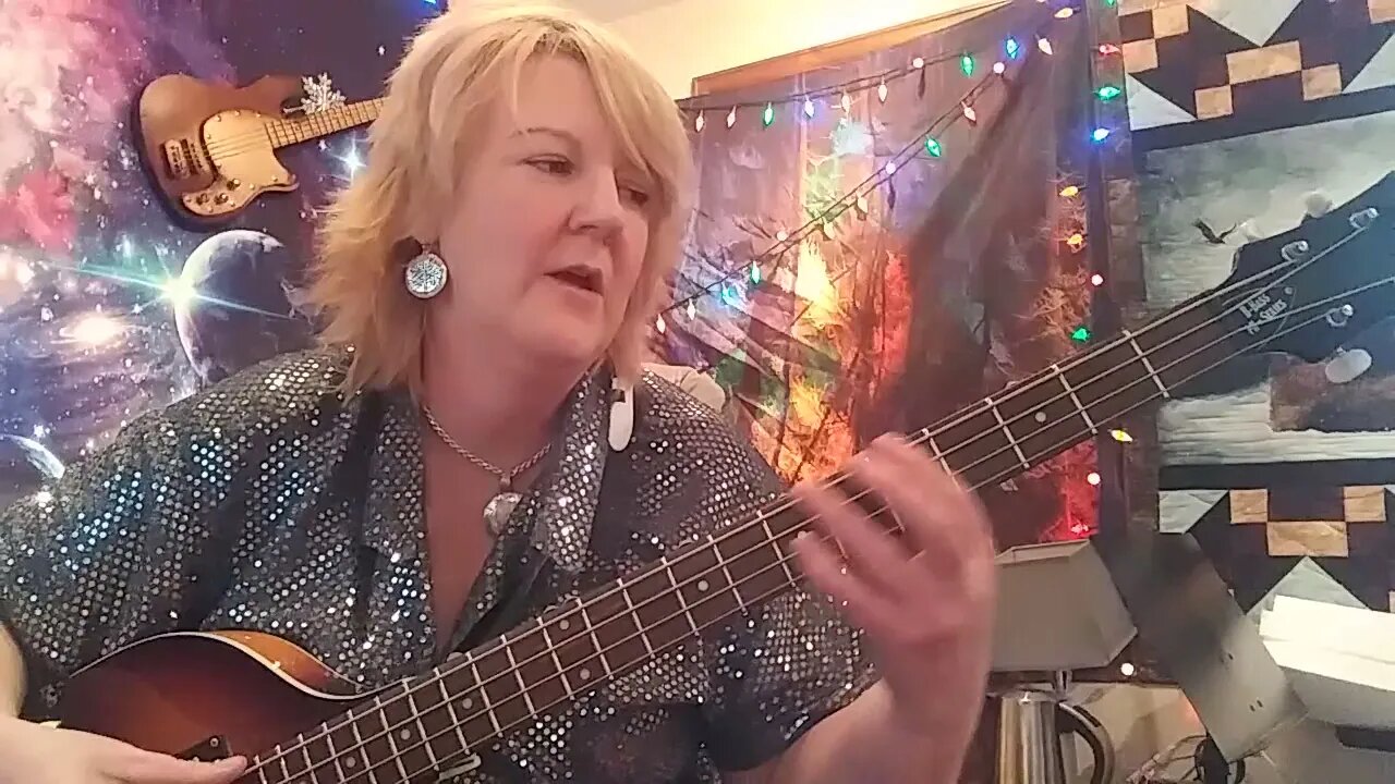 With Or Without You- U2 bass guitar lesson by Cari Dell