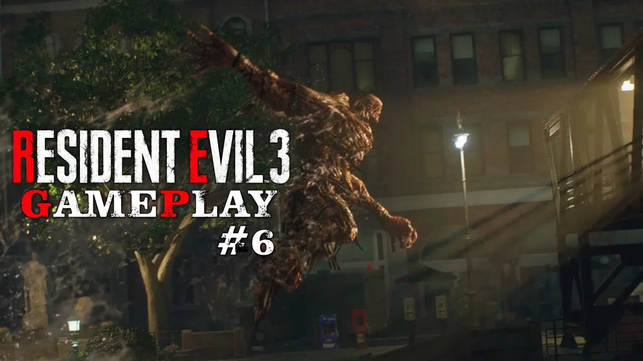 Resident Evil 3 - GamePlay#6 - Agora ferrou tudo Nemesis com o Djabo no coro me pegou na ponte!