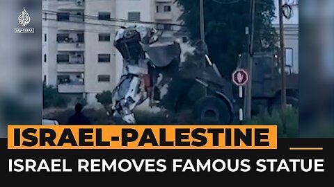 Palestinian statues torn down by Israeli forces Al Jazeera Newsfeed