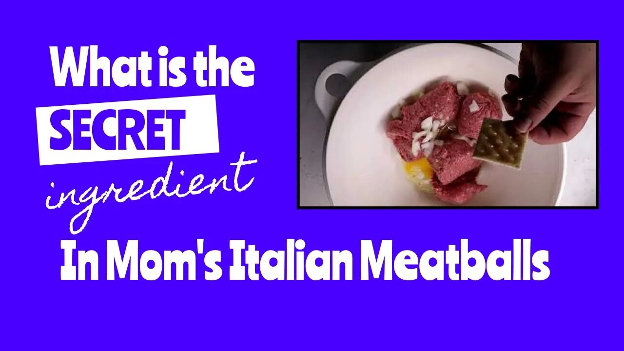 Mom's Italian Meatball Recipe Revealed | 2 Minute Recipes | Plus Bonus tips and Stories Afterwards