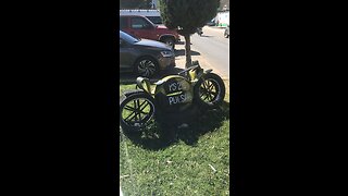 Motor Bike made from Rubber Tire Only