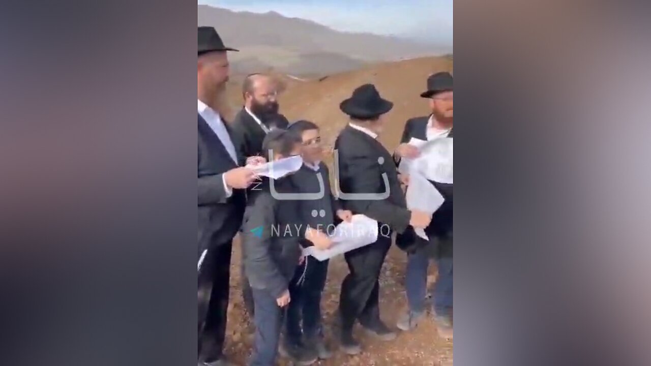 Jewish rabbis perform religious rituals on newly occupied Syrian territories