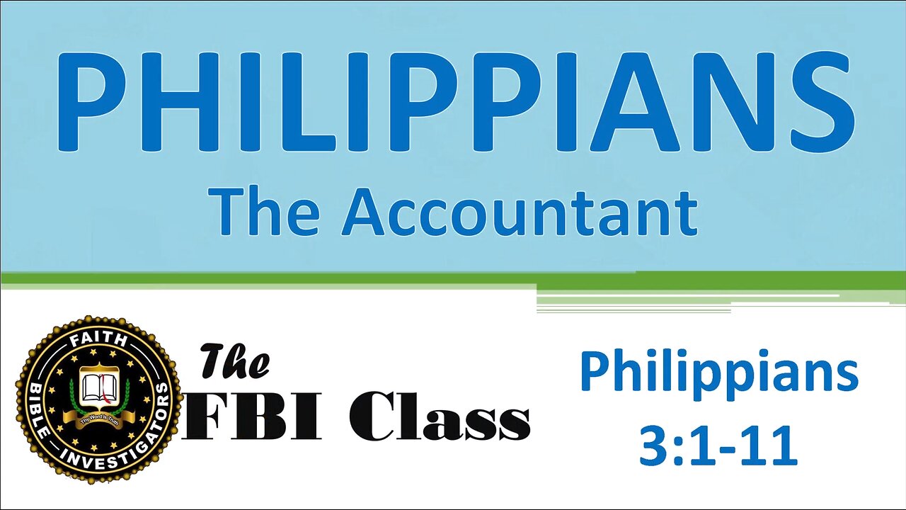 PHP 0081 Paul the Accountant - Philippians 3:1-11