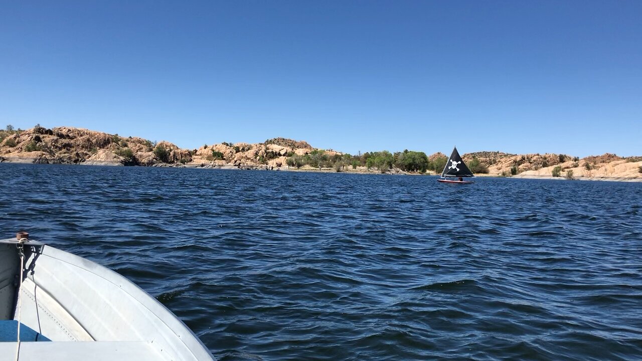 Sunfish sailing. Willow Lake, Prescott Az
