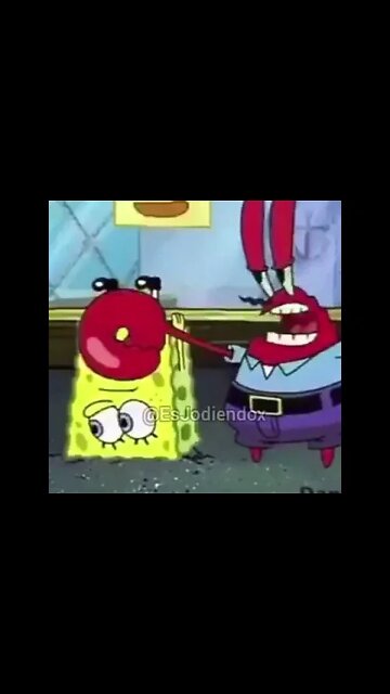 Spongebob deleted scene Spongebob's "nose" #shorts