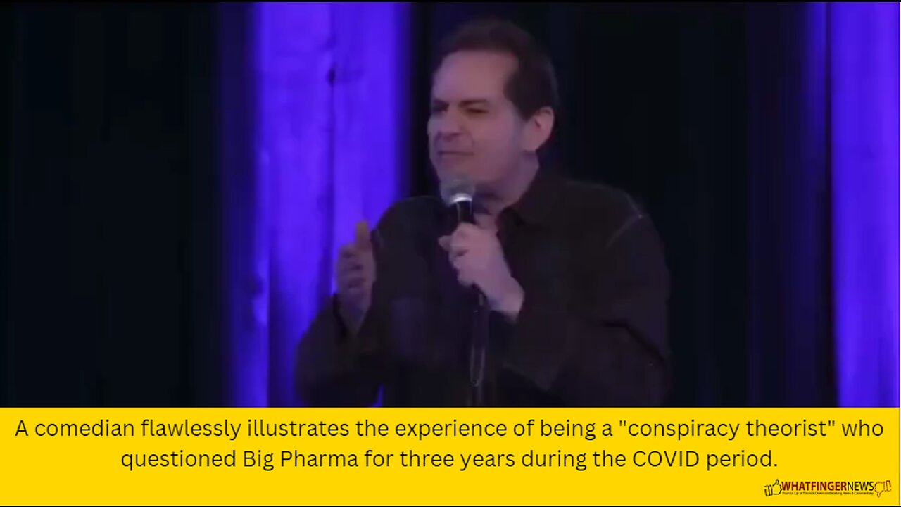 A comedian flawlessly illustrates the experience of being a "conspiracy theorist"